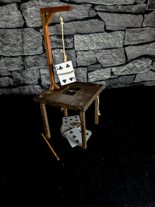Magician's Card Gallows- lasso your chosen card!  This is the manual version.