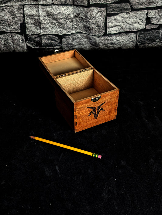 Magic Playing Card Reveal Box, moves and talks! Magic Prop with 8 selectable card-reveals!